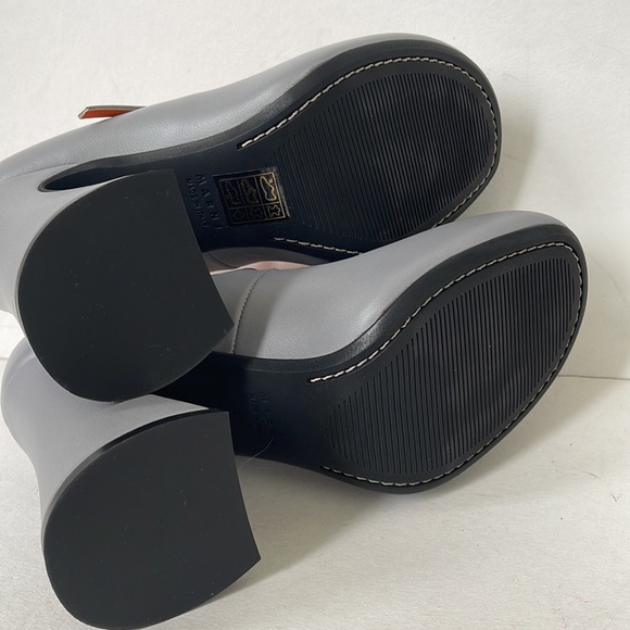 MARNI MARY JANE HEELS IN DOLPHIN IT 37 US7 - Picture 10 of 12